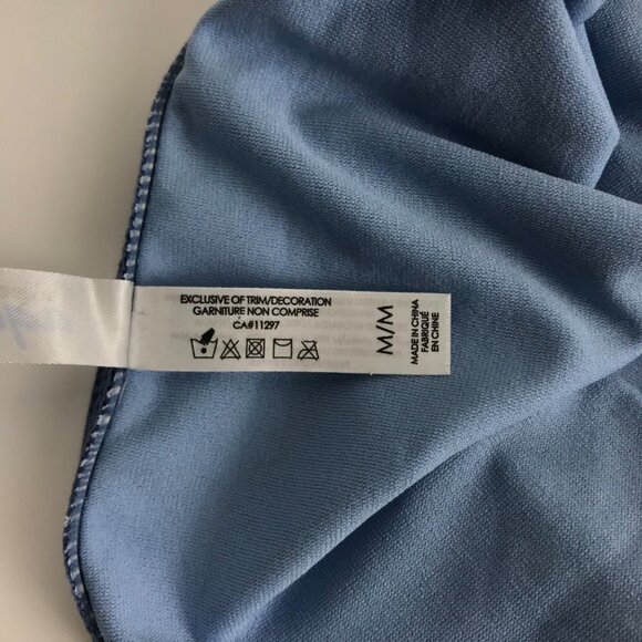 Aqua Blue Braid & Fringe Bikini Bottom Size Medium NWOT - Picture 5 of 8